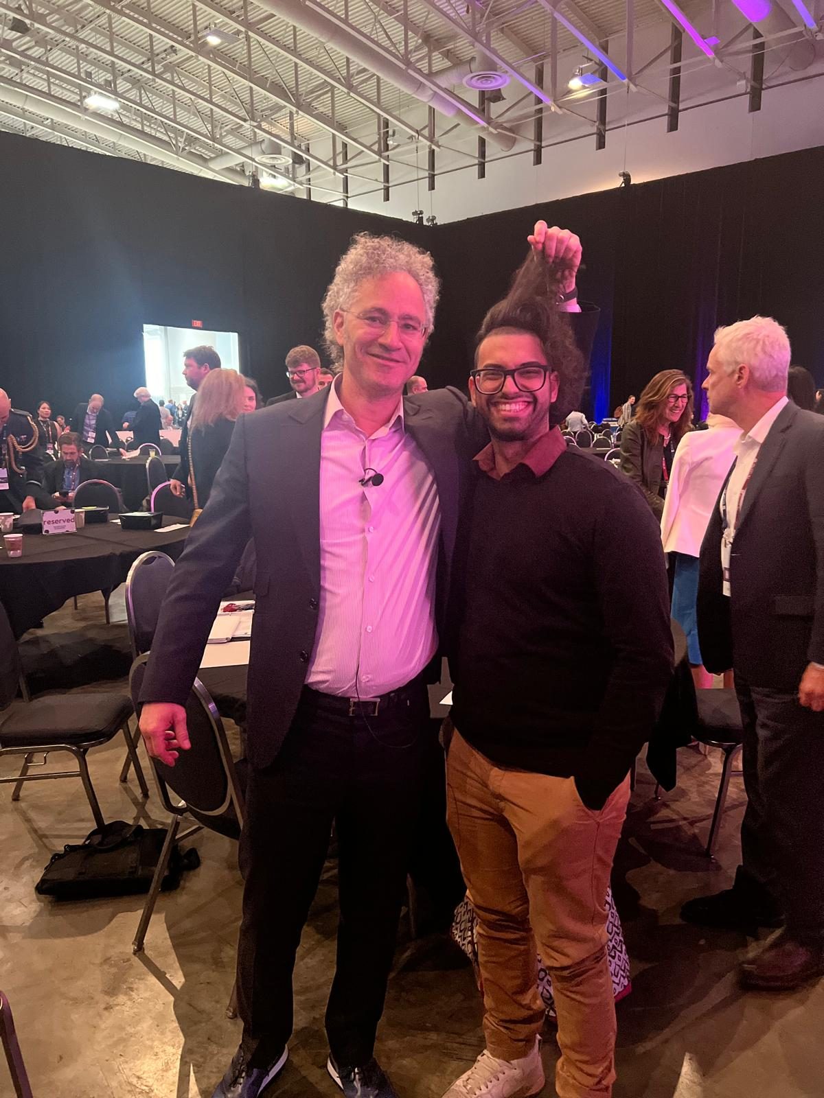 Amit with Palantir CEO Alex Karp